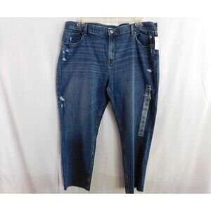 Old Navy Jeans Women's Mid Rise Denim Distressed Boyfriend Plus Size Size 18